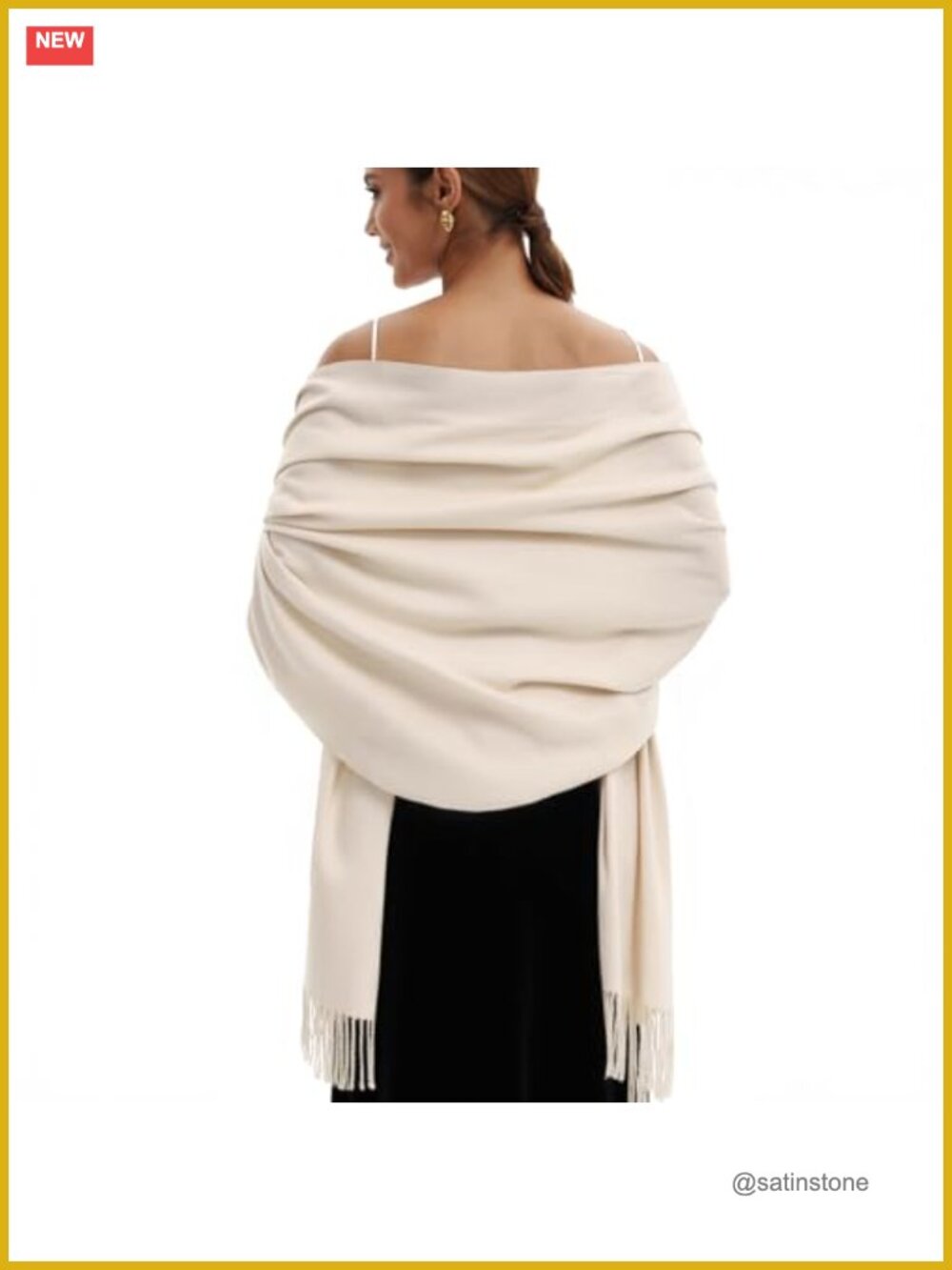 Soft Pashmina Scarf Shawl Wrap for Wedding Evening Party